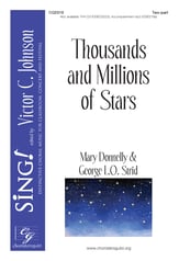 Thousands and Millions of Stars Two-Part choral sheet music cover